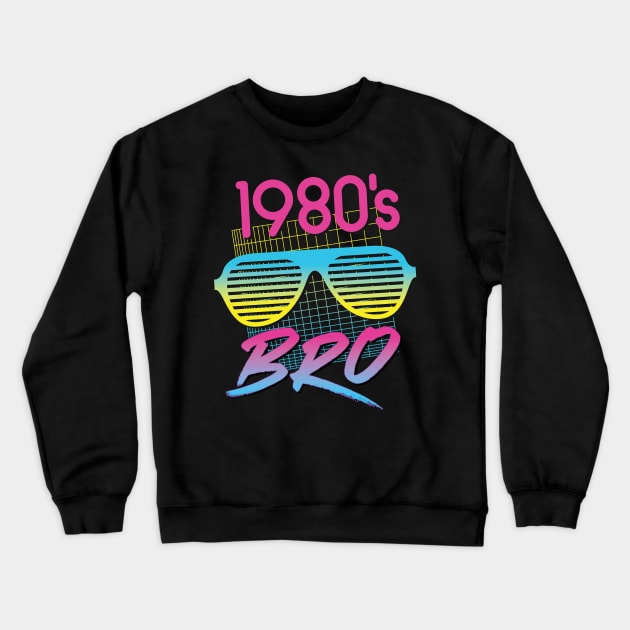 1980s Bro  - Reto Blinds Sunglasses Party Crewneck Sweatshirt by andzoo